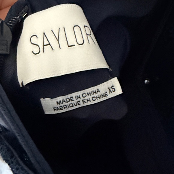 Saylor/Anthropologie Navy Lace Romper - XS - Picture 5 of 5